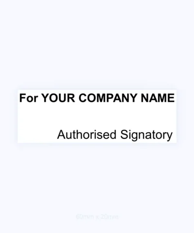 Authorized Signatory Stamp - Exmark A