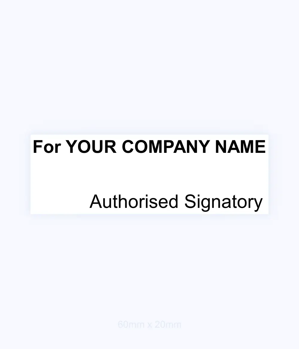 Authorized Signatory Stamp Exmark create your own stamp online