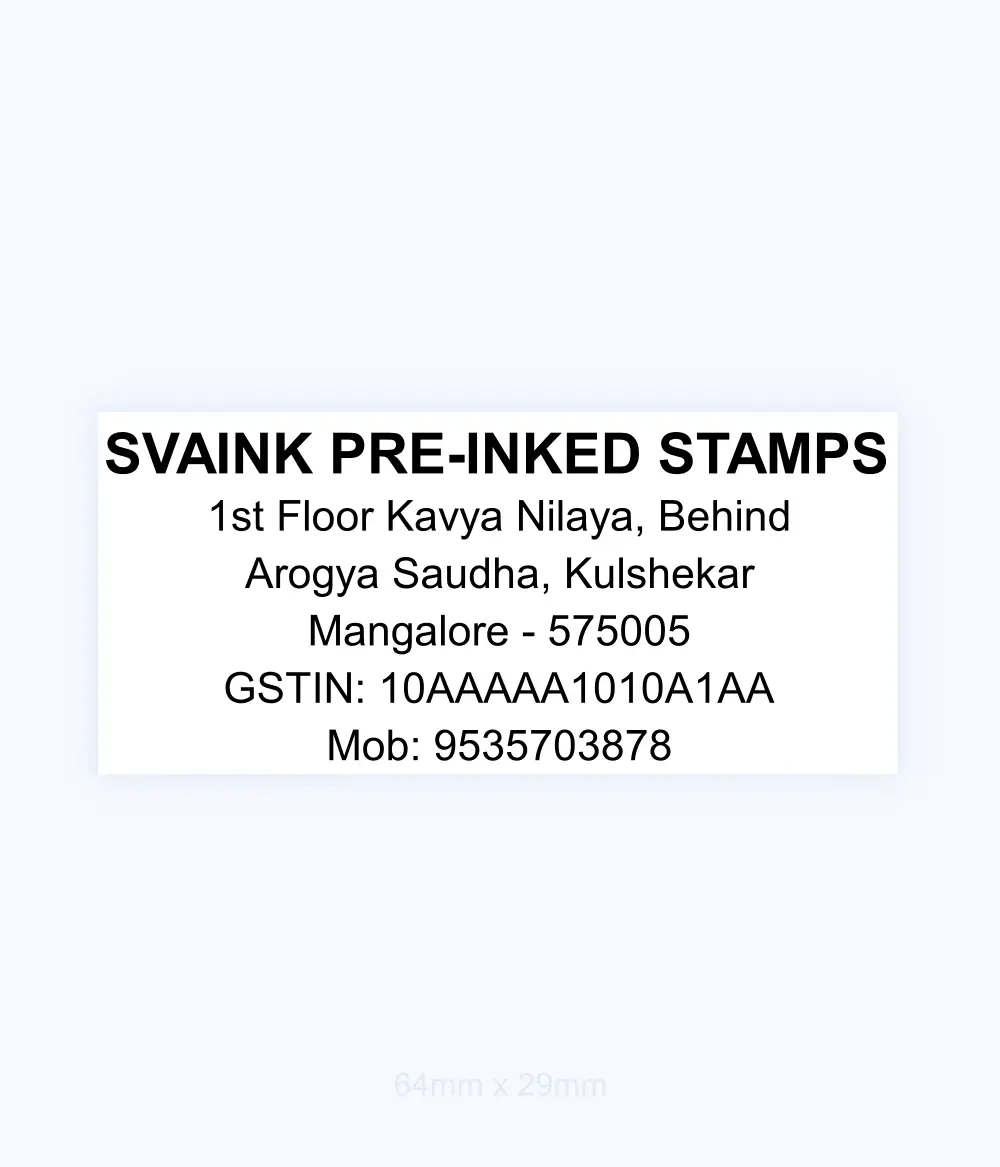 Pre-Inking Address Stamp - Neo X
