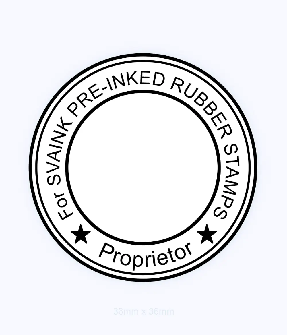 Round Proprietor Stamp - Sun Stamper Q
