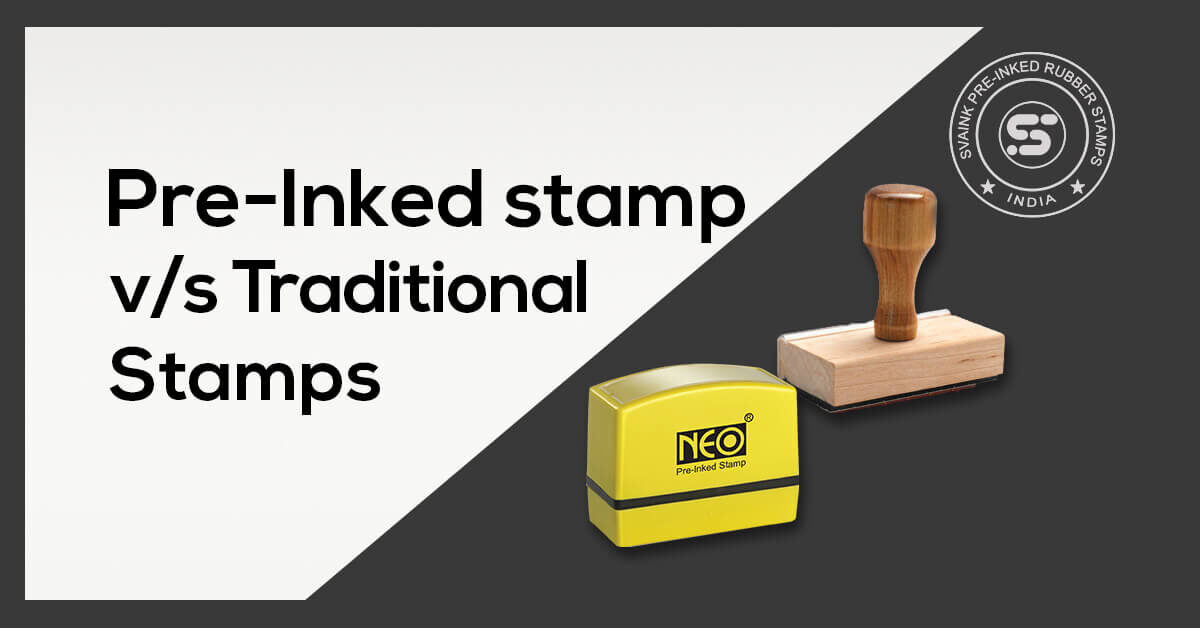 Pre-inked stamps vs traditional rubber stamps